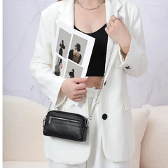 Women's Leather Shoulder Bags Chains Messenger Bags