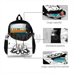 Rat Terrier Sit Pretty Hiking Backpack Waterproof Camping