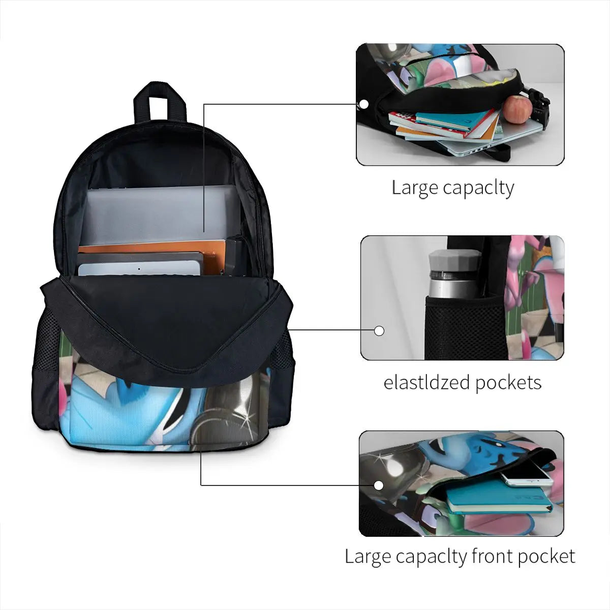 Ratatoing Backpacks for Men Women Boys School Bags