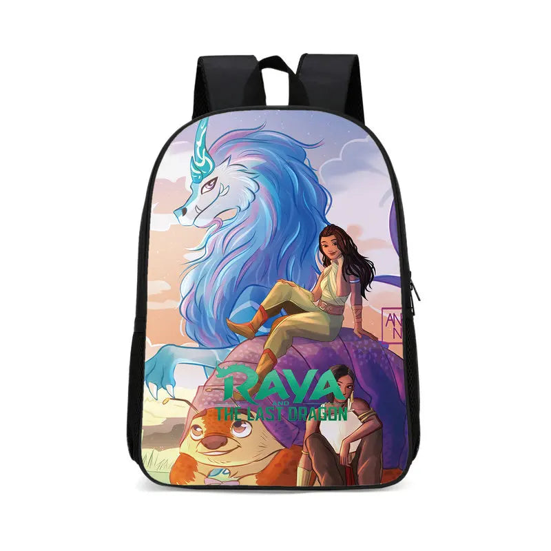 Raya and The Last Dragon Backpacks For Girls Boys
