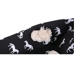 Women's Horse Print Canvas Shoulder Bag