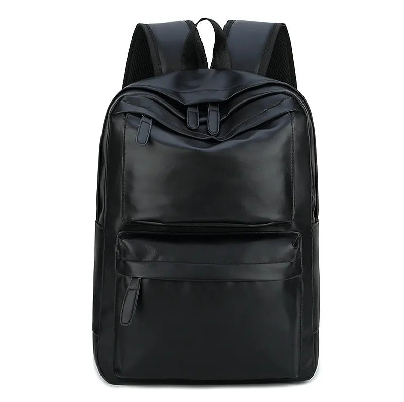 Vintage Men Backpack Teenager School Book Bag Casual Large Capacity PU Leather T