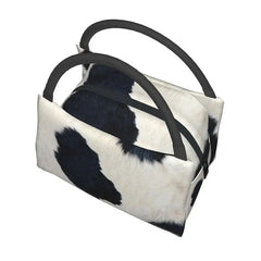 Real Cowhide Insulated Lunch Bag for Women