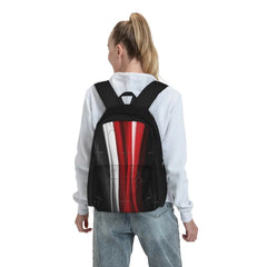 Red Backpack for Youth Schoolbag