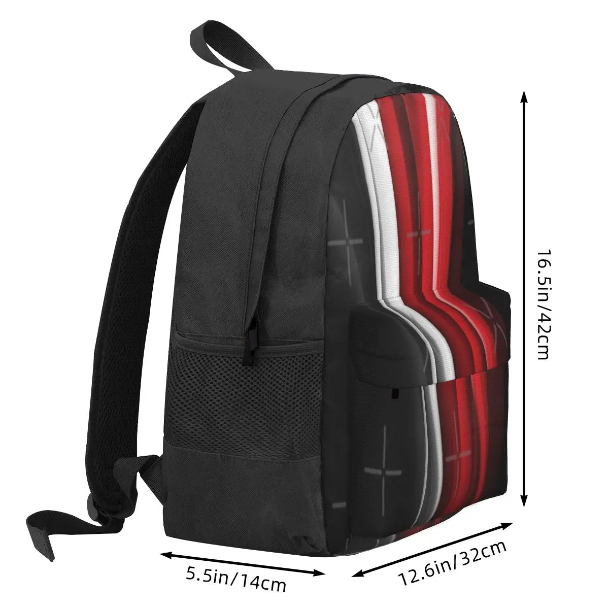 Red Backpack for Youth Schoolbag