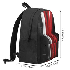 Red Backpack for Youth Schoolbag