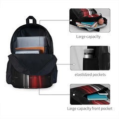 Red Backpack for Youth Schoolbag