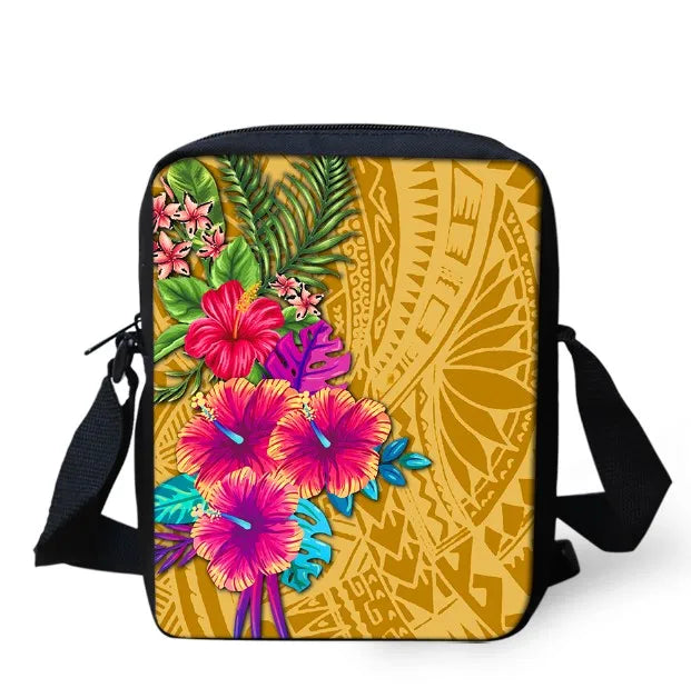 Red Northern Mariana Islands Shoulder School Messenger Bag