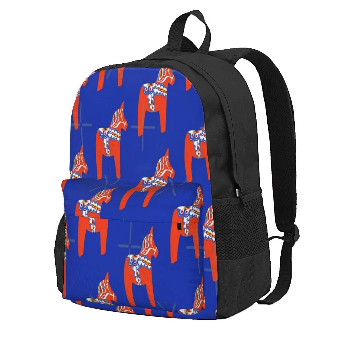 Red Dala Horse Backpack for Men and Women