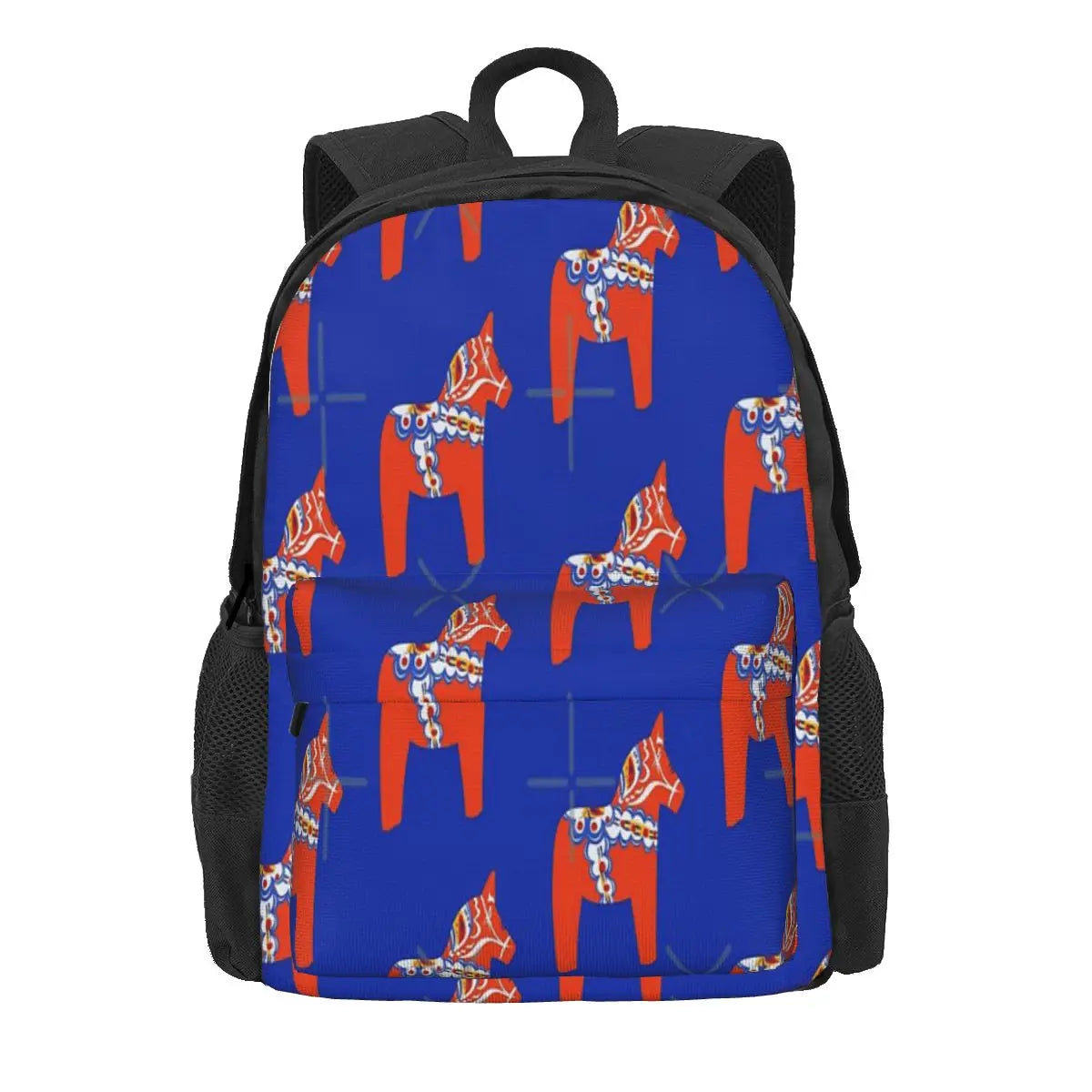 Red Dala Horse Backpack for Men and Women