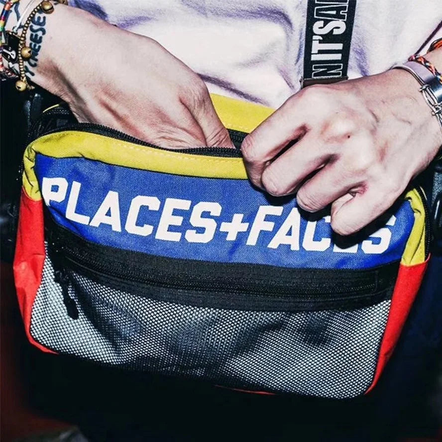 P+F Waist Bag Hip Hop Package Boy Girl Couple Crossbody Satchel