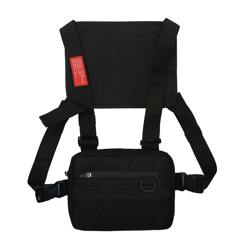 Reflective Streetwear Tactical Vest Chest Bags Hip Hop Crossbody Techwear Pack