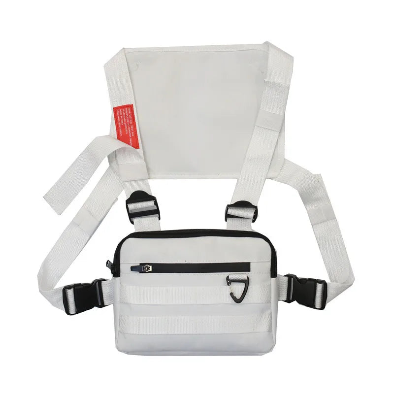 Reflective Streetwear Tactical Vest Chest Bags Hip Hop Crossbody Techwear Pack