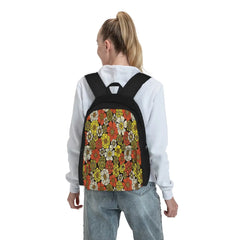 Vintage Floral Pattern Backpack for Men and Women