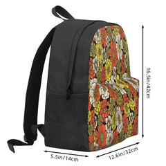 Vintage Floral Pattern Backpack for Men and Women