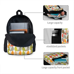 Retro 60s Midcentury Modern Pattern 1 Backpacks For Men and Women
