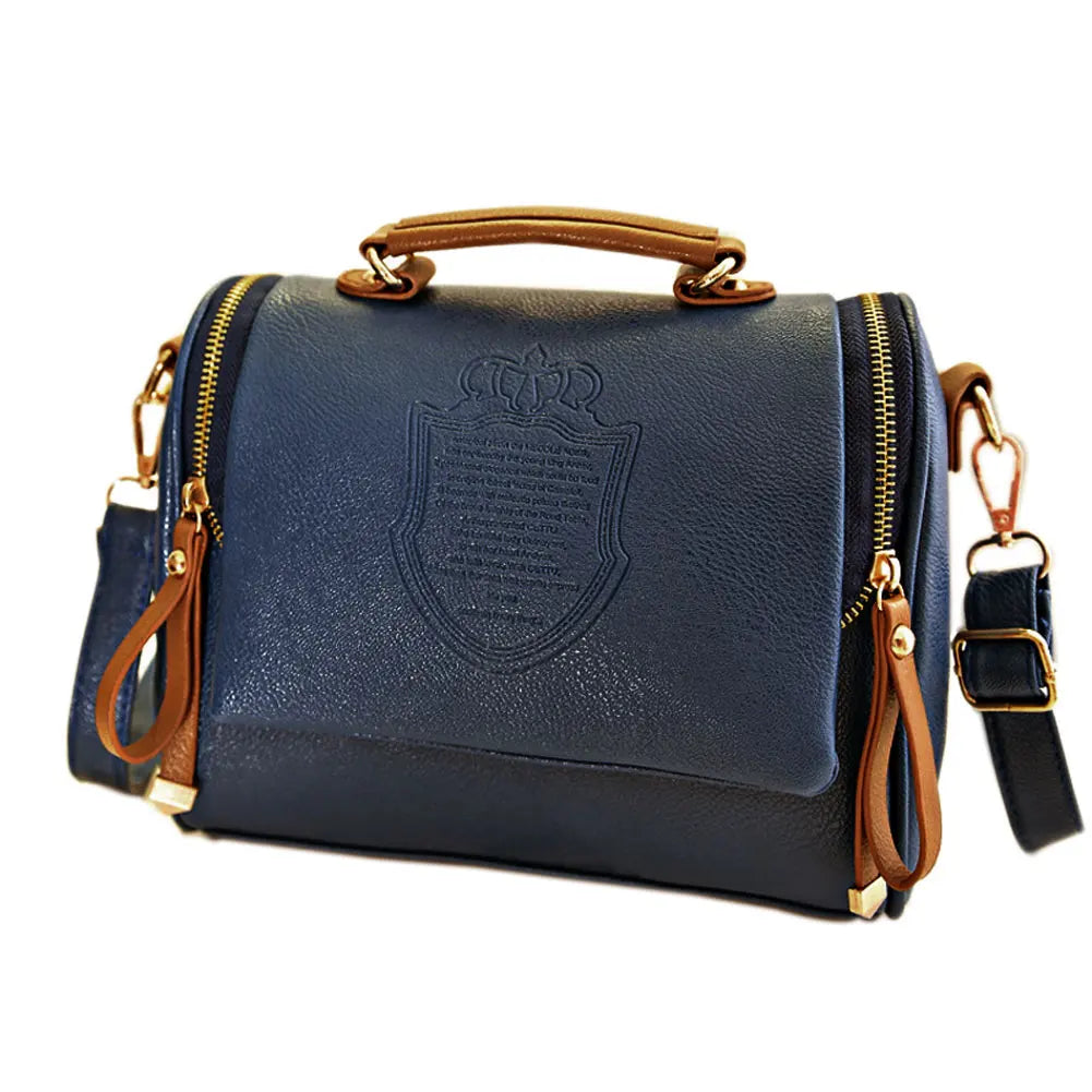 Retro British Style Handbag Women Shoulder Slope Bag-WT