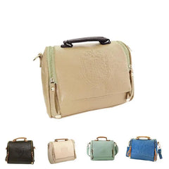 Retro British Style Handbag Women Shoulder Slope Bag-WT