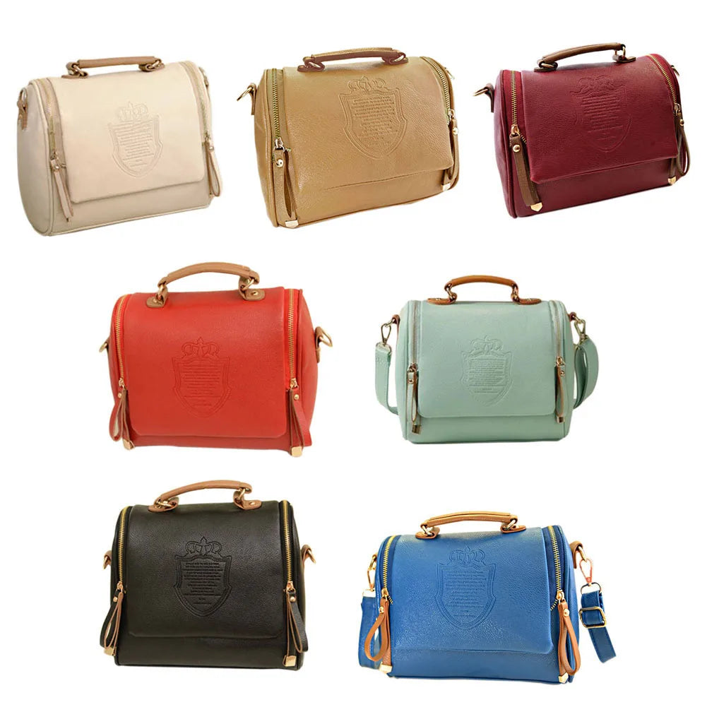 Retro British Style Handbag Women Shoulder Slope Bag-WT