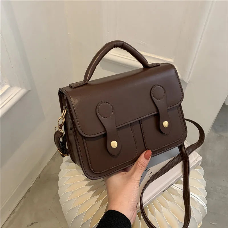 Retro Casual Women's Bag PU Leather Purses and Handbags