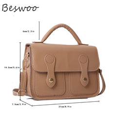 Retro Casual Women's Bag PU Leather Purses and Handbags