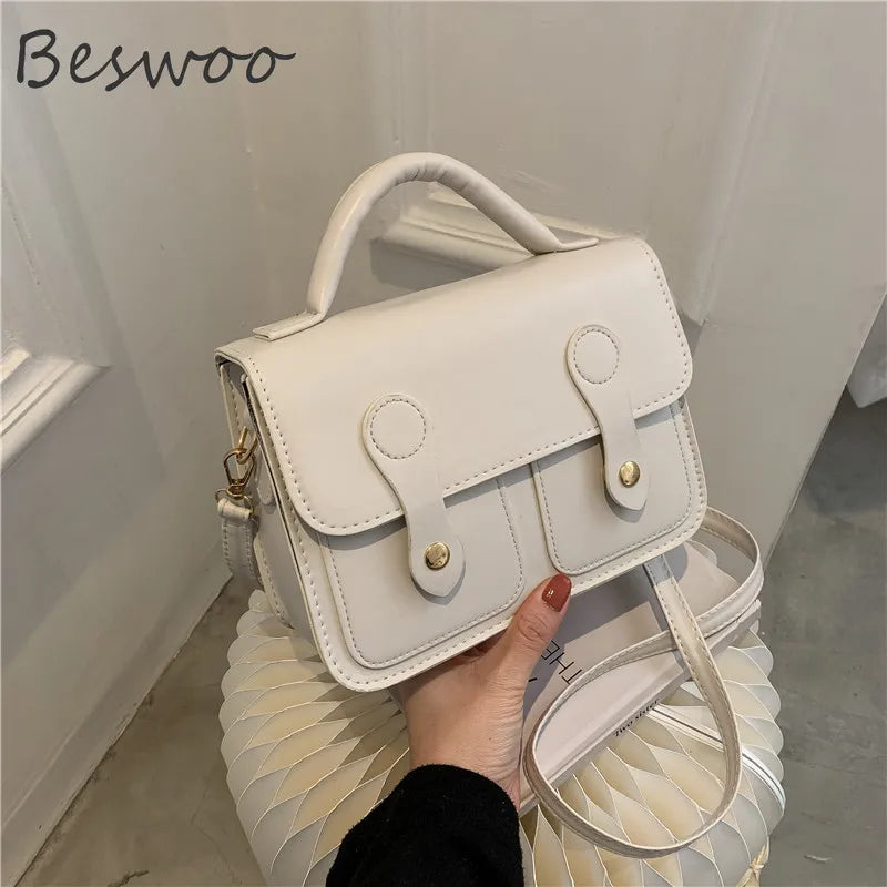 Retro Casual Women's Bag PU Leather Purses and Handbags