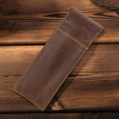 Retro Crazy Horse Cow Leather Watch Bag