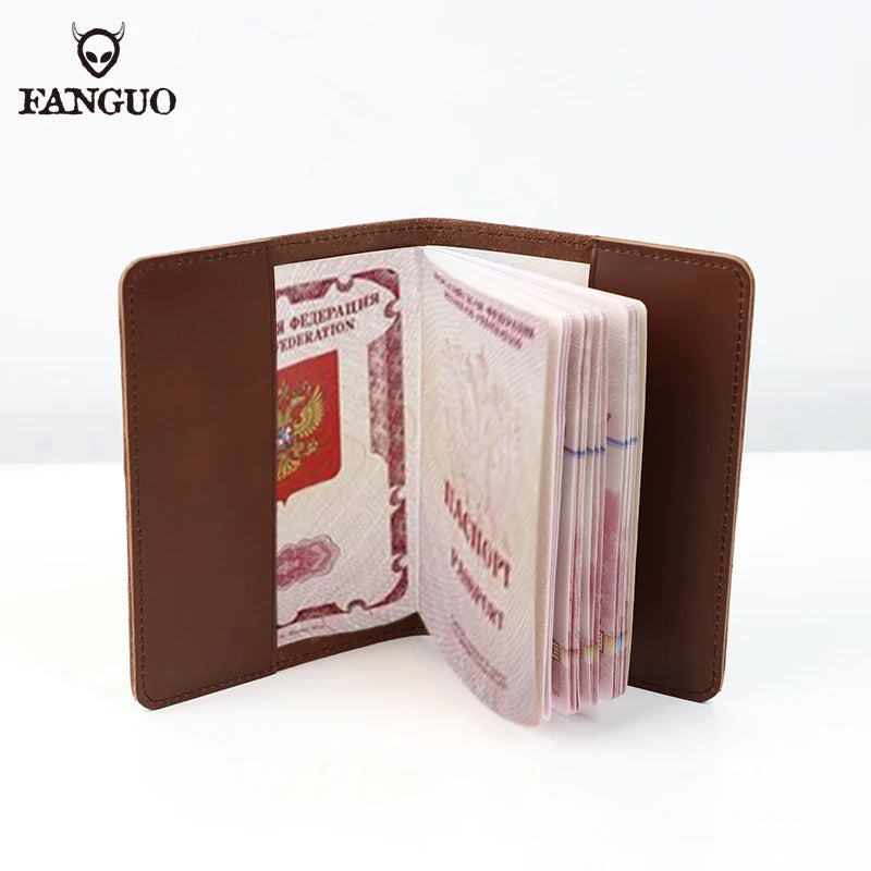 Retro Leather Passport Bag Travel Passport Wallet