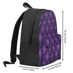 Retro Diamond Pattern Backpack Men Women's Bag