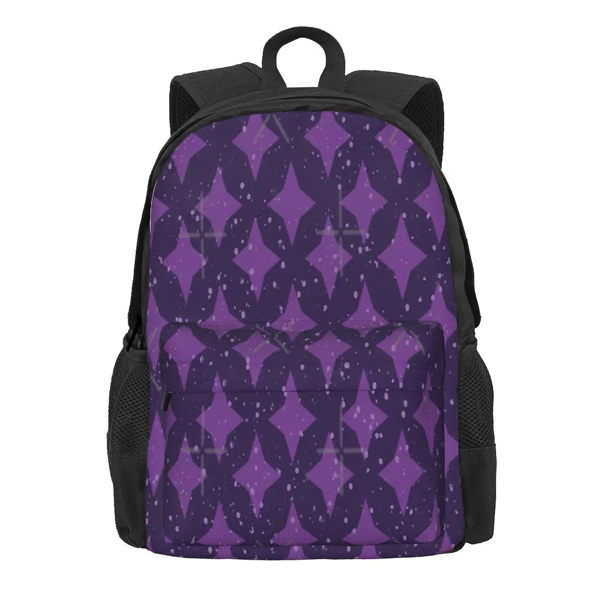 Retro Diamond Pattern Backpack Men Women's Bag