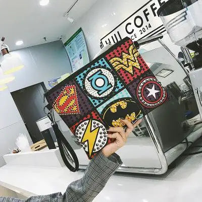 Retro Envelope Clutch Rivet Punk Handbag Messenger Bag for Women