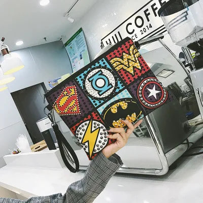 Retro Envelope Clutch Rivet Punk Handbag Messenger Bag for Women