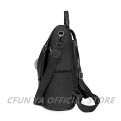 Retro Large Capacity Backpack Women Oxford Rucksack