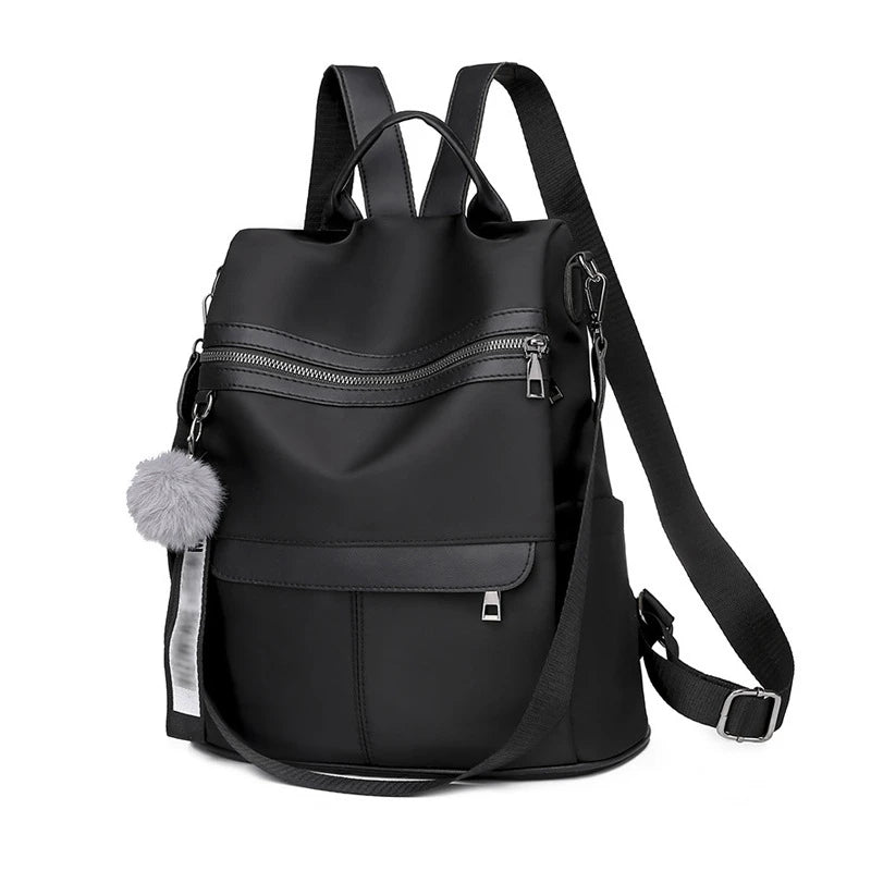 Retro Large Capacity Backpack Women Oxford Rucksack