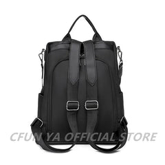 Retro Large Capacity Backpack Women Oxford Rucksack