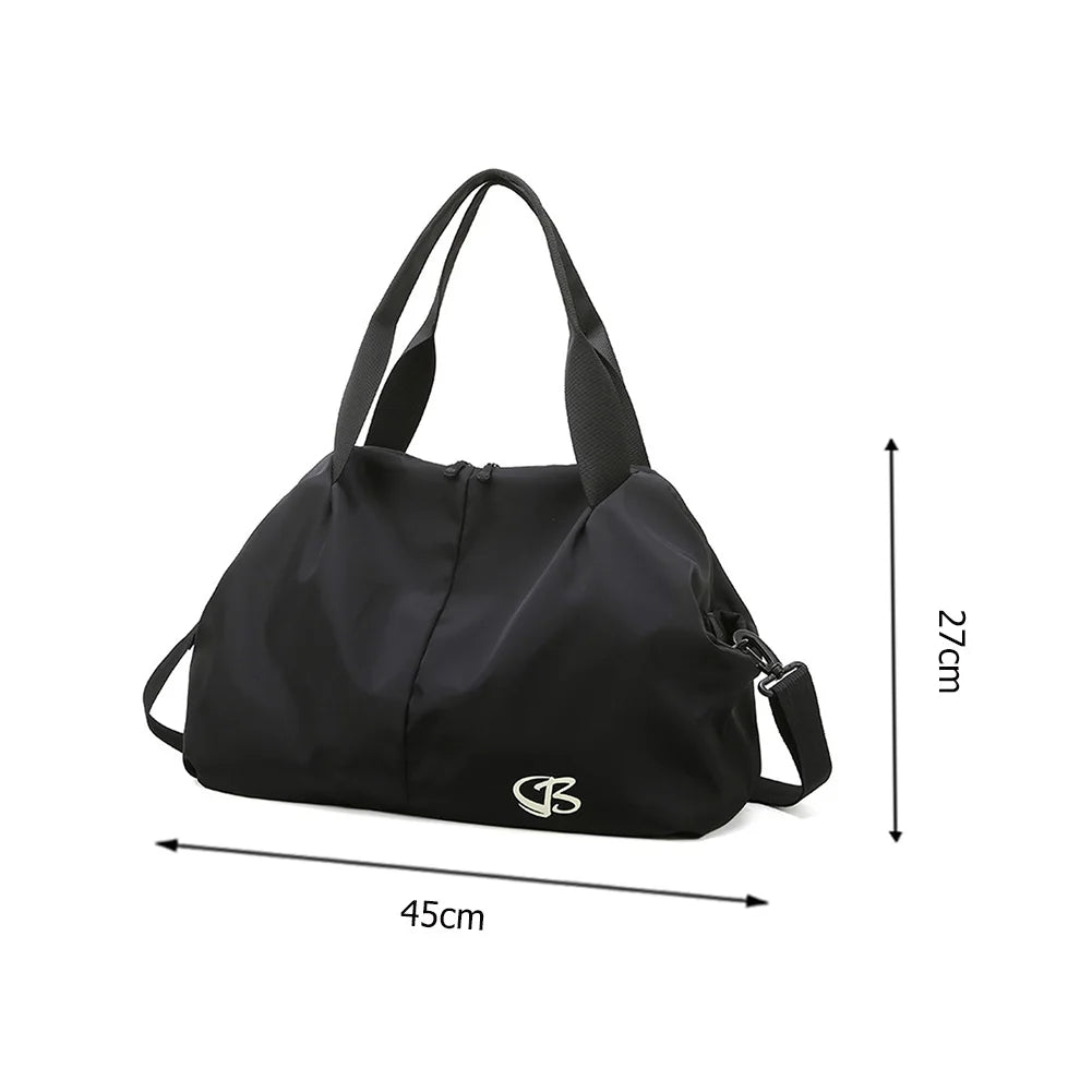Retro Fitness Shoulder Bags Gym Large Capacity with Pockets