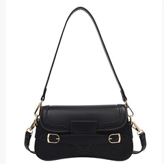 Retro Small PU Leather Flap Crossbody Bag for Women Totes Handbag
