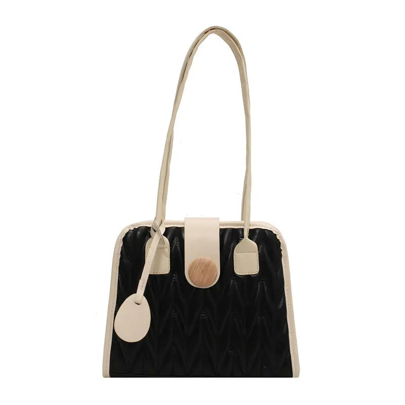 Soft Leather Crossbody Bag Retro Solid Handbag for Women