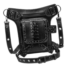 Steampunk Waist Bag Thigh Leg PU Leather Adjustable Strap Shoulder Bag