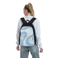 Retro Swirls Powder Abstract Backpacks Men's Backpacks Bags For Women