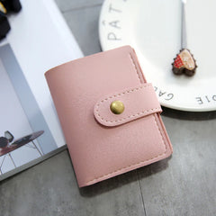 Vintage Two Fold Sewing Thread Portable Wallet Women's High British Style