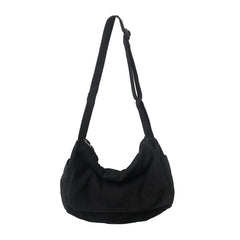 Retro Canvas Shoulder Bag Large Capacity Crossbody Handbag