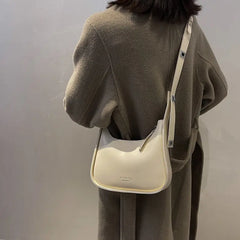 Retro Winter Women's Shoulder Bag Soft Leather Crossbody Bag Casual Handbag