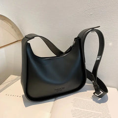 Retro Winter Women's Shoulder Bag Soft Leather Crossbody Bag Casual Handbag