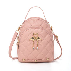 Retro Women Backpack Pu Leather Small Backpack for Women Girl Students