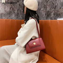 Vintage Red Wine Women's Square Shoulder Bag
