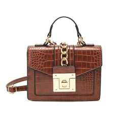 Retro Women's Messenger Stone Pattern Shoulder Bag