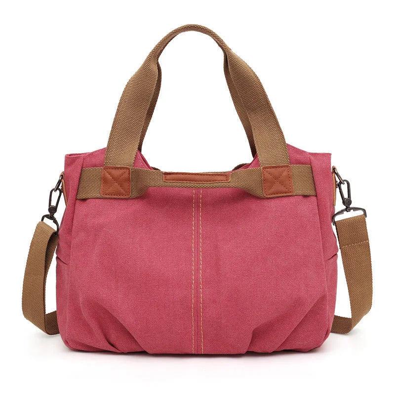 Retro Women Canvas Shoulder Bag Crossbody School Bag