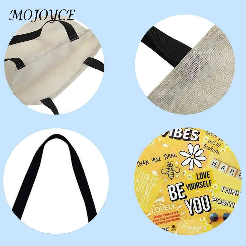 Reusable Shopping Bag Foldable Printing Totes Eco-Friendly Handbag
