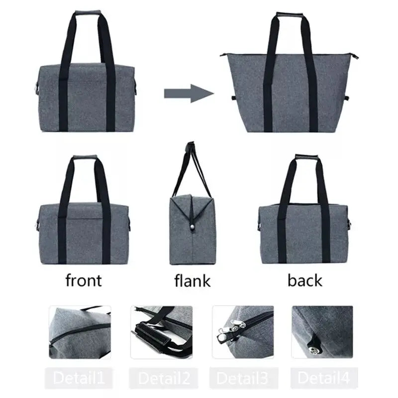 Large Insulated Thermal Cooler Tote Bag with Shoulder Strap
